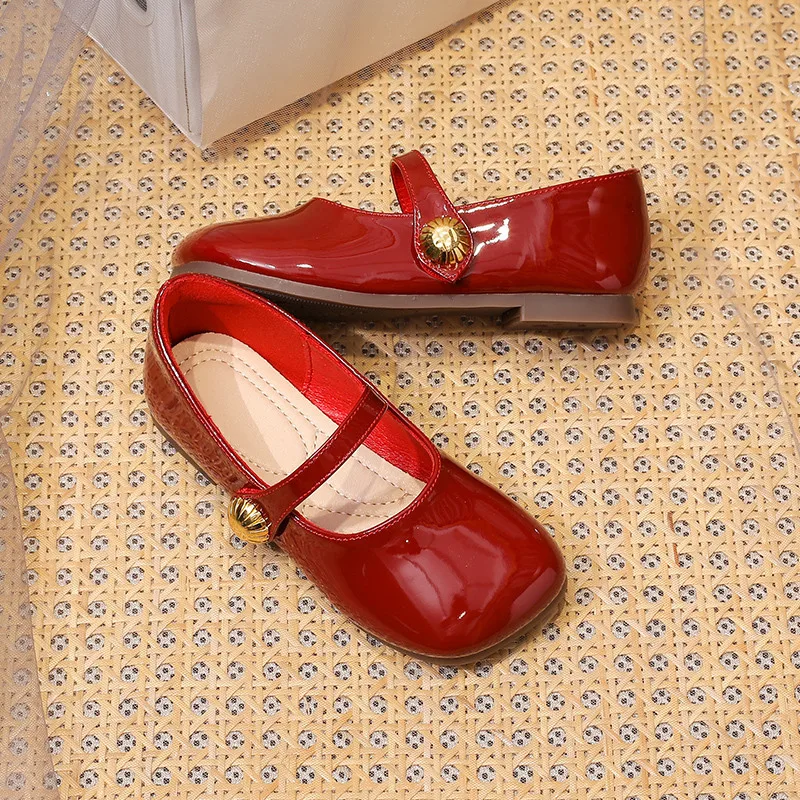 Girl Princess Shoes, Spring Fashion Mary Jane Dress Dance, Baby Kid Sandals, Ballet Brand Soft Sole, Red Flats, Girls' Shoe, Kids Shoe, leather shoes, mary jane shoes, girls shoes, girls flats, girls sandals