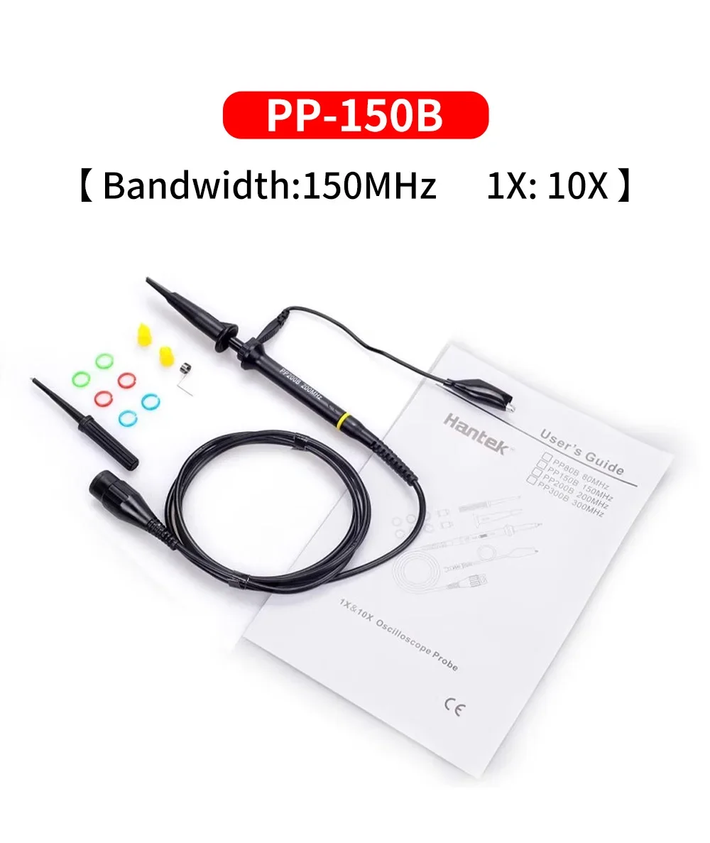 Description Picture 5 of itemHantek Digital Oscilloscope Probe X1 X10 PP150 PP150B PP200B PP250 X100 Osciloscopio Test Probes P4100 P4250 100MHZ/250MHZ