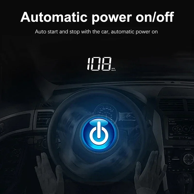 Xiaomi Car Speedometer HUD Head Up Display Digital Speed Meter Windshield Projector Vehicles Truck Auto Electronics Accessories car windshield projector