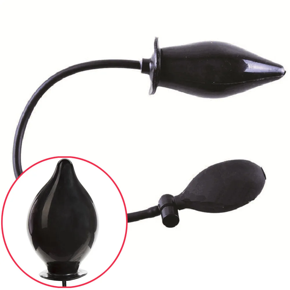 Huge Cock Extra Locker Large Inflatable insert Butt Plug pump up Enlarger Vagina expandable Anal toys for women man sex toy