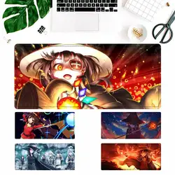 Grand tapis de souris KonoSuba, accessoire pour ordinateur de bureau, avec bénédiction sur ce monde merveilleux, promotion 