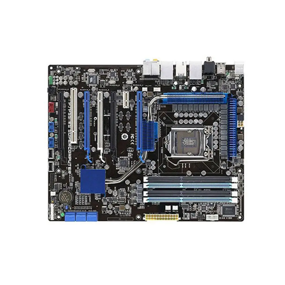 

P7P55 WS Supercomputer Desktop Motherboard P55 Socket LGA 1156 i3 i5 i7 DDR3 16G ATX UEFI BIOS Mainboard