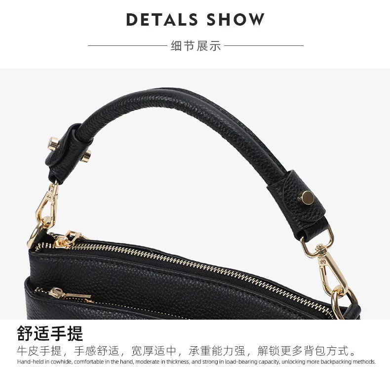 Genuine Leather Crossbody Bag for Women