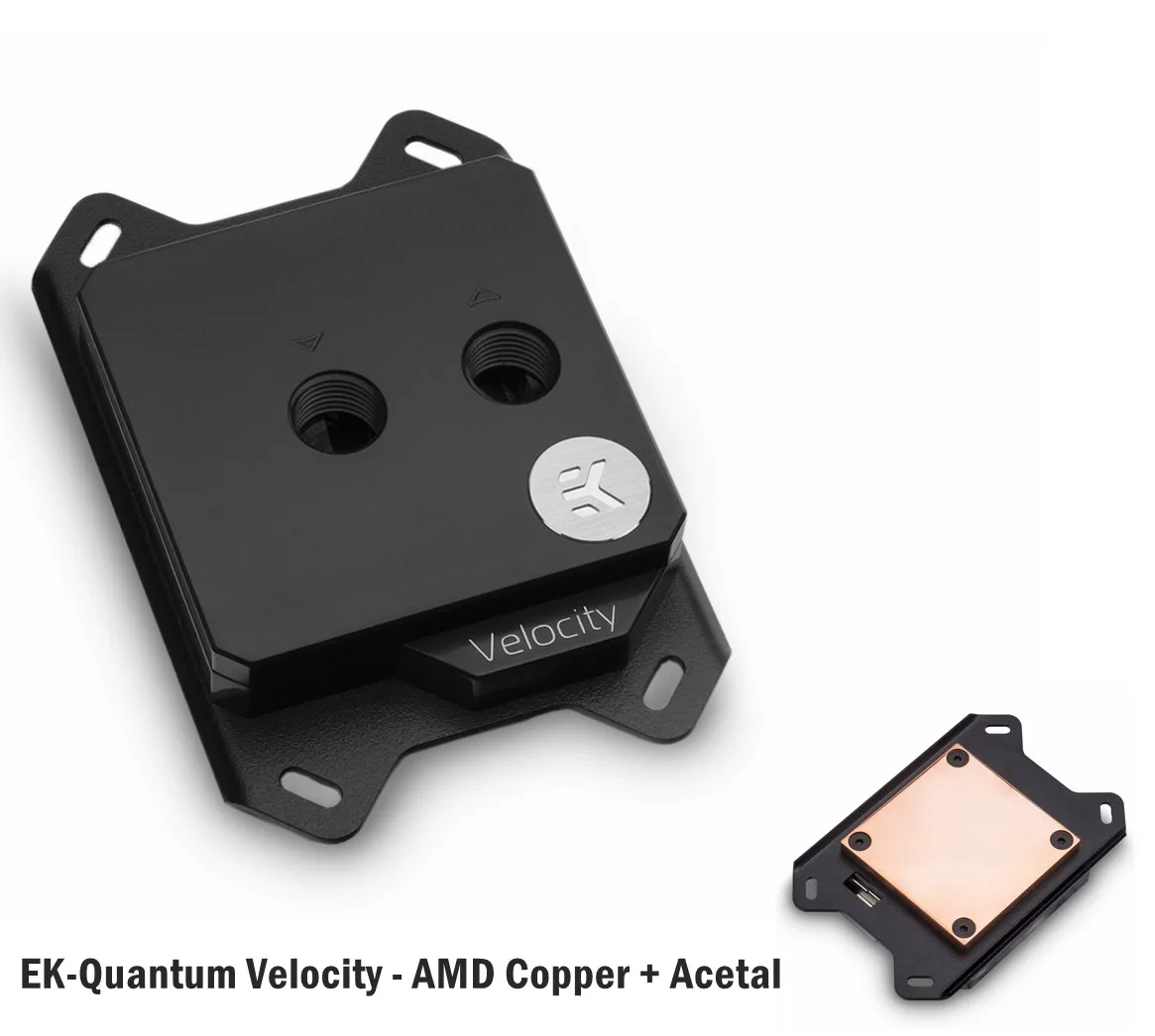 

EK-Quantum Velocity - AMD Copper + Acetal CPU block водяной охладитель