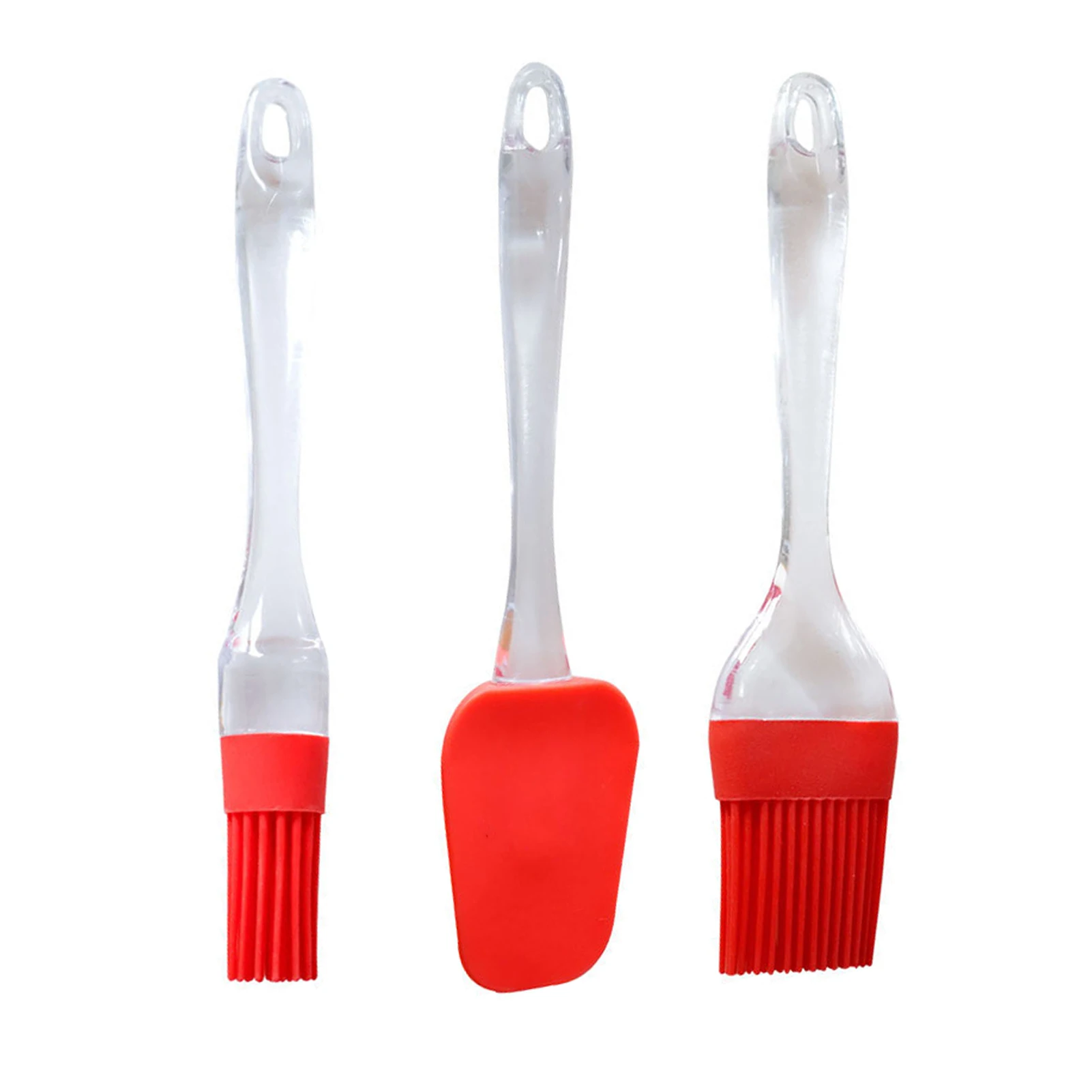 

2pcs Pastry Basting Brush Heat Resistant Baking For Cooking BBQ Plastic Handle Oil Sauce Butter Food 1 Spatula Home Kitchen