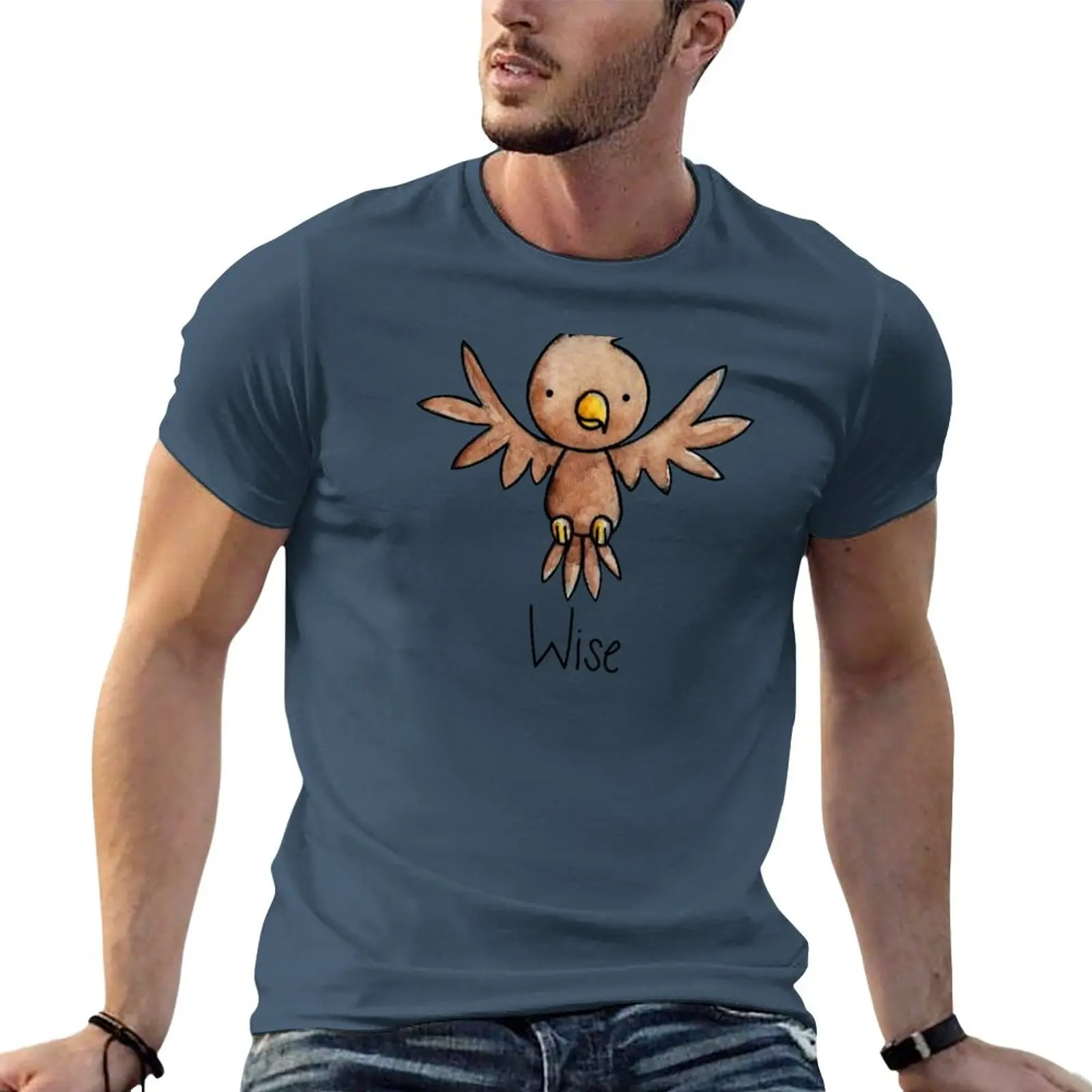 

The Wise Eagle T-Shirt summer top new edition Men's clothing