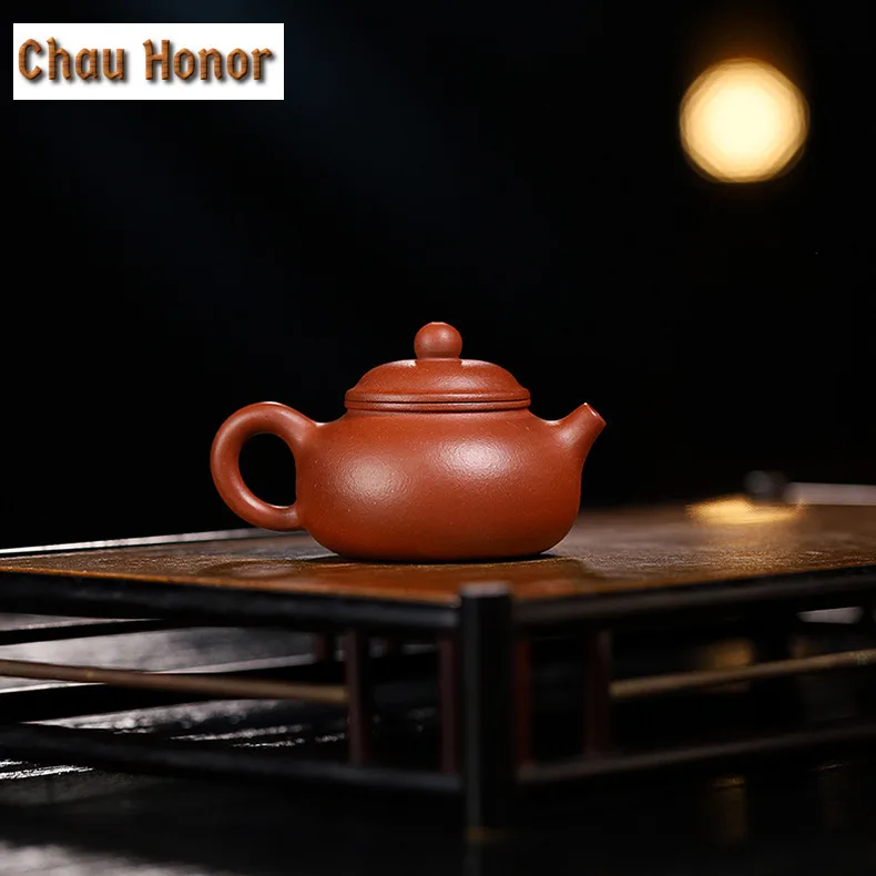 75ml Small Yixing Purple Clay Teapots Handmade Rongtianpot Pot Raw Ore Dicaoqing Mud Tea Soaking Kettle Chinese Zisha Tea Set