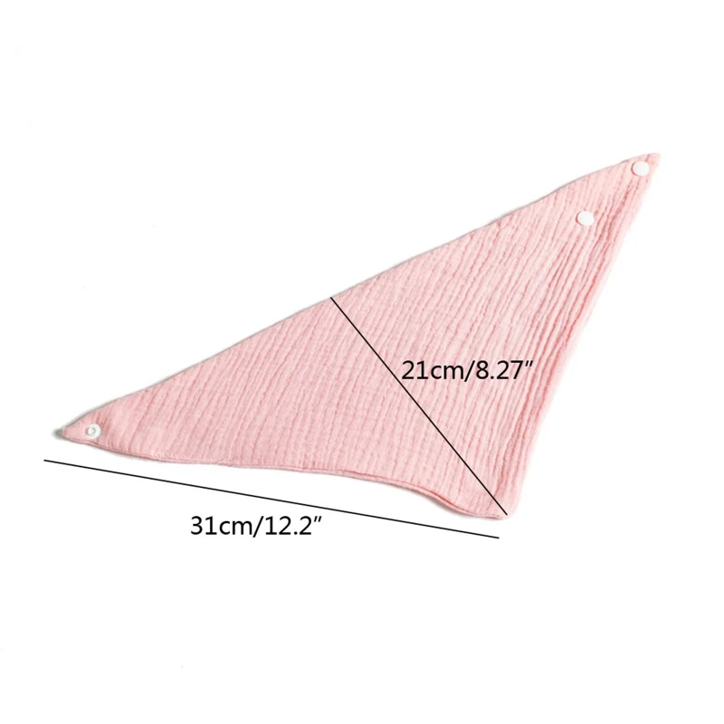 5Pcs Baby Feeding Drool Bibs Saliva Towel TRIANGLE Scarf Bandana Soft Cotton Bib Adjustable Button Burp Cloth Boys baby bib