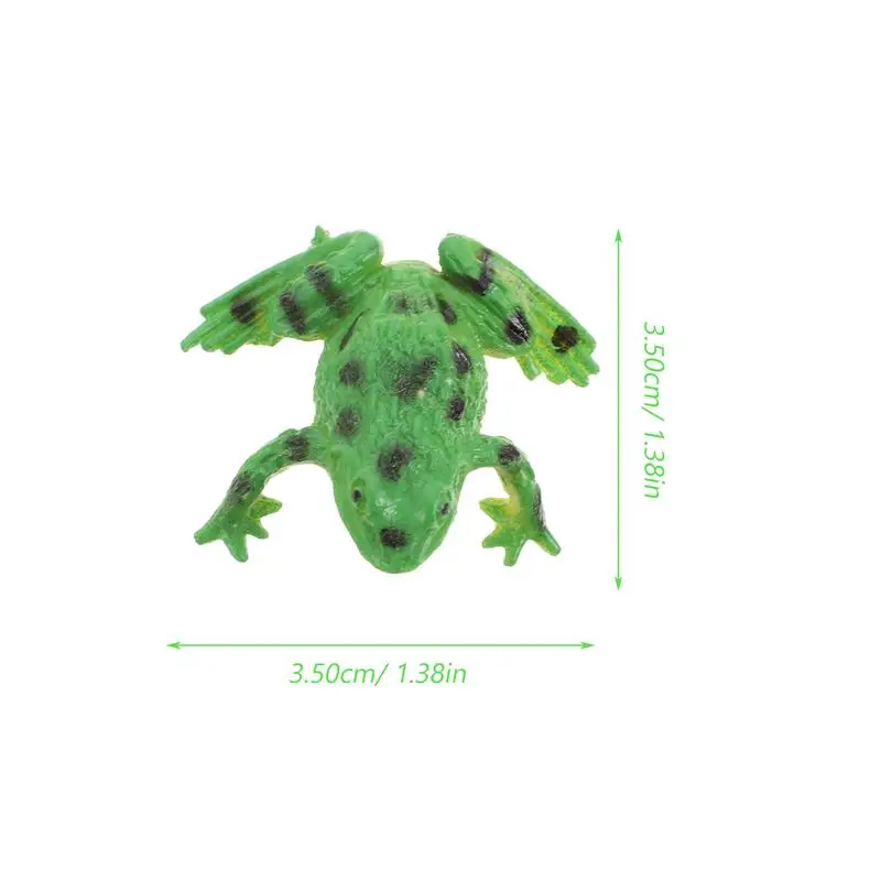 12Pcs Frogs Kids Plastic Rubber Tiny Figurines Jumping Reptile Birthday Party Supplies