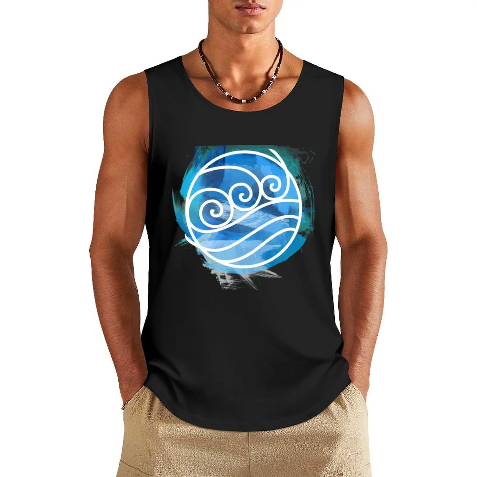 

Water Tribe Tank Top sleeveless shirt man gym clothes men