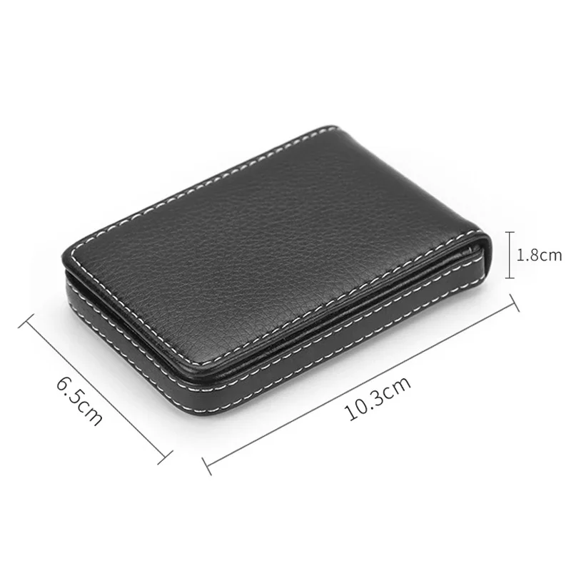 Business Men's Card Holder Magnetic Attractive PU Leather Business Card Case Name Box