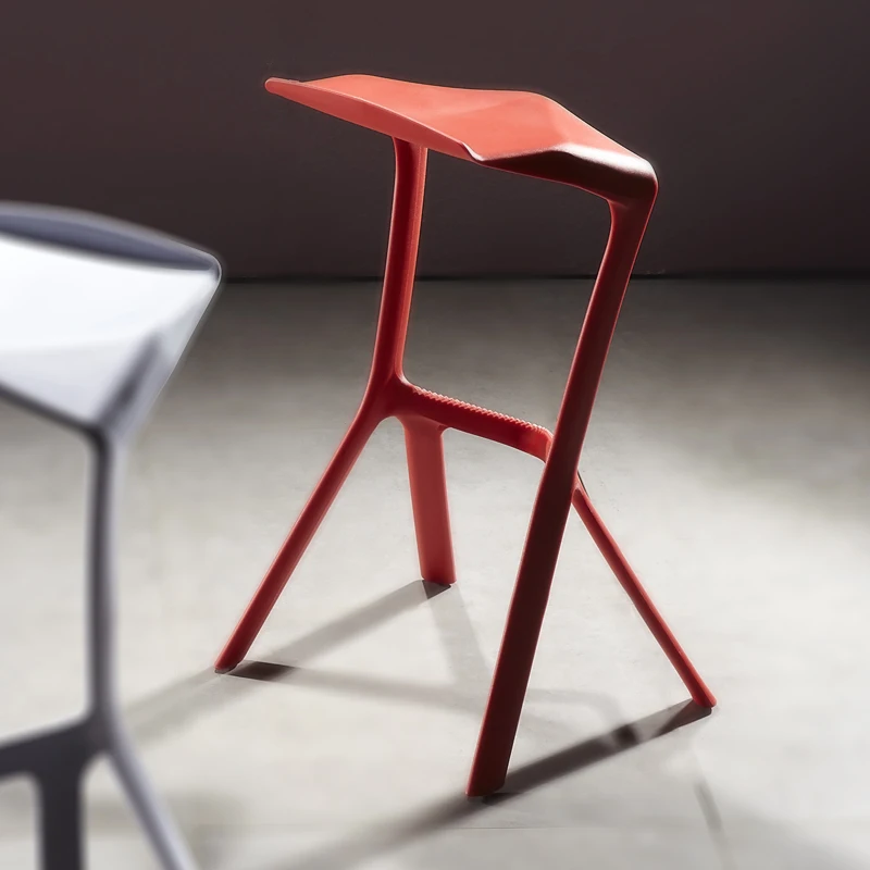 Minimalistic Lounge Bar Chair Modern Design High Nordic Salon Bar Stool Reception Set Of 2 sillas para barra de cocina Furniture