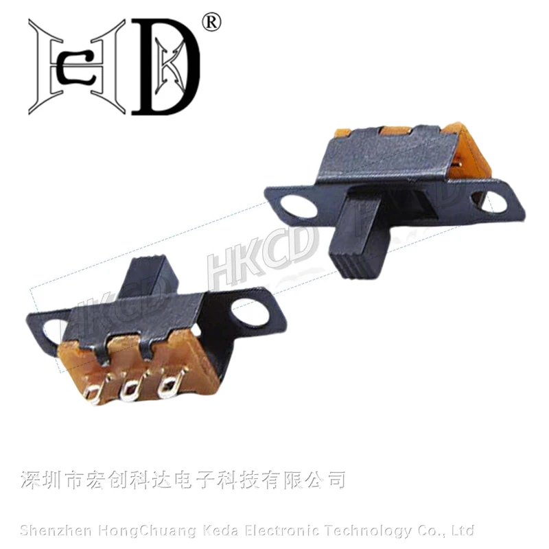 10/20Pcs SS12F15 50V 0.5 A 토글 스위치 3 핀 1P2T SPDT 슬라이드 스위치 DIY 전자 장난감 프로젝트 핸들 높이 3-6mm