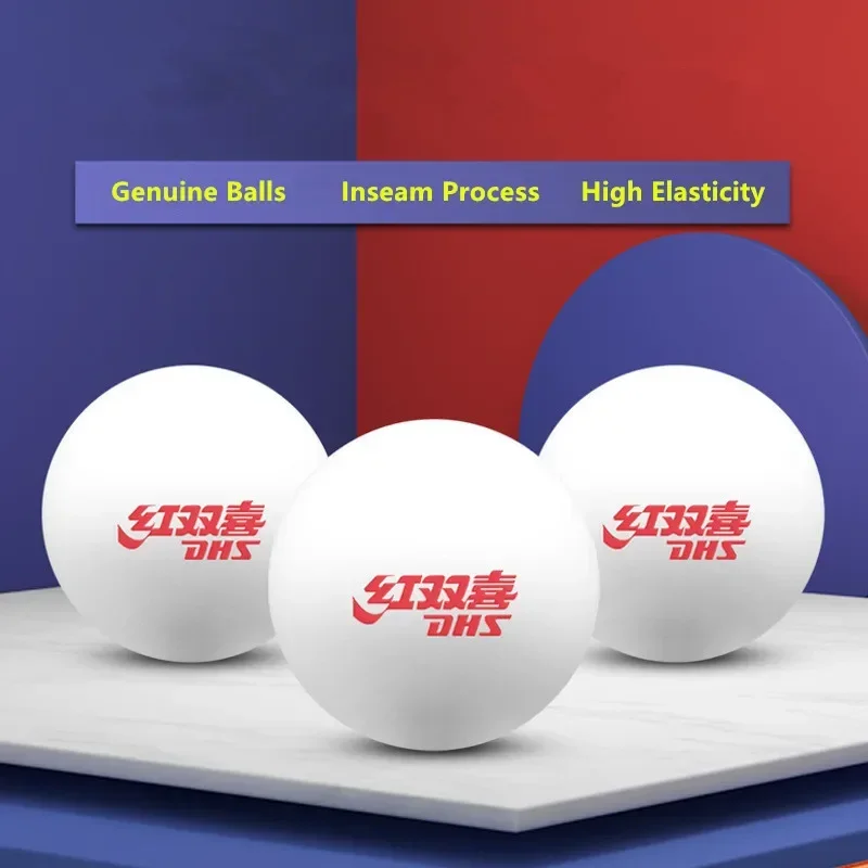 DHS Inseam Table Tennis Ball Material 40+ ABS World Games Competition Training Table Tennis Ball Ping Pong Balls telescopic pole rolling table tennis ball retriver hopper catcher ping pong ball picker collection 125pcs capacity