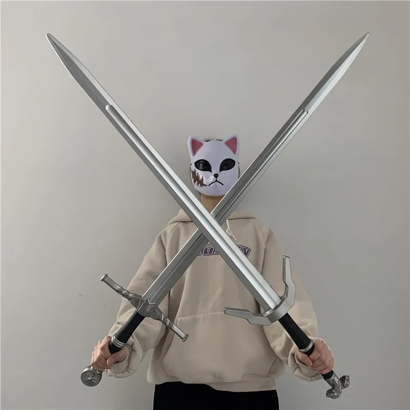 Cosplay Sword Cosplay Prop Cosplay Toy Cosplay Wild Hunt Sword Geralt of Rivia Sword Exotic Beasts White Wolf Weapons Prop Role Play PU Rubber Model Gift