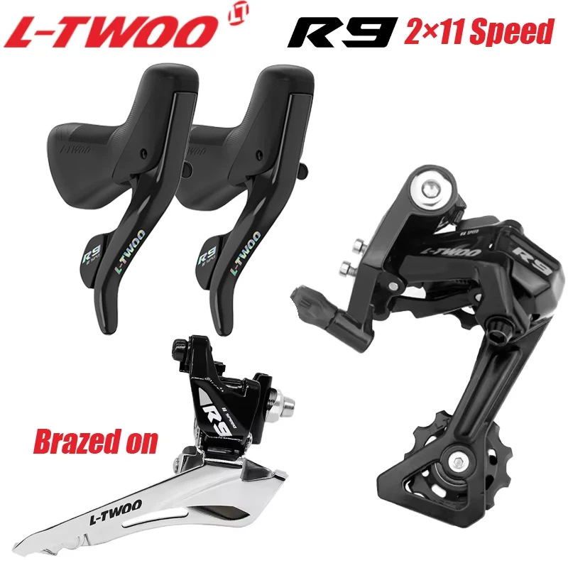 L-TWOO R9 11速シフター ブラック Ltwoo R9 2 × 11速シフターレバー22道路自転車シフトブレーキ9v