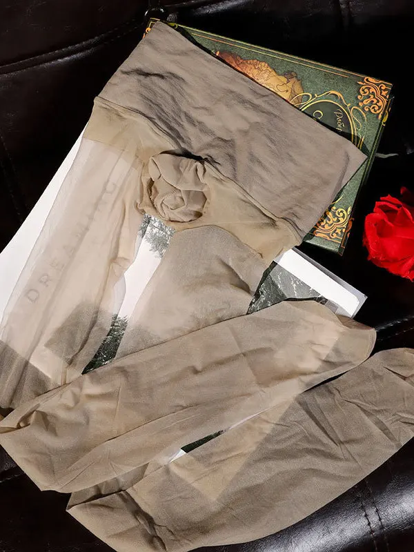 Summer Ultra Thin Velvet Seamless 5D Silk Stockings Men's Sexy Invisible Anti Hook High Elastic Traceless Pantyhose VBVQ