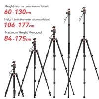 Ulanzi TT31 Claw Quick Release Tripod 2-in-1 Tripod and Monopod with 360° Panoramic Head 180° Revertible Legs for DSLR Camera - Image 2