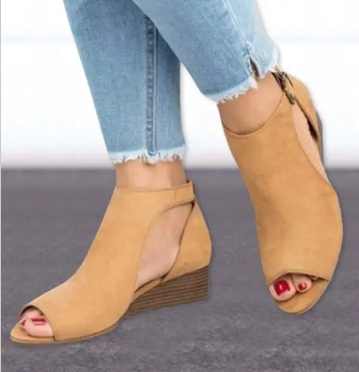 Summer Shoes Womens Sandals New Dress Shoes Fashion Casual Rome Peep Toe Med Heels Heel Sandals Zomerschoenen Dames43
