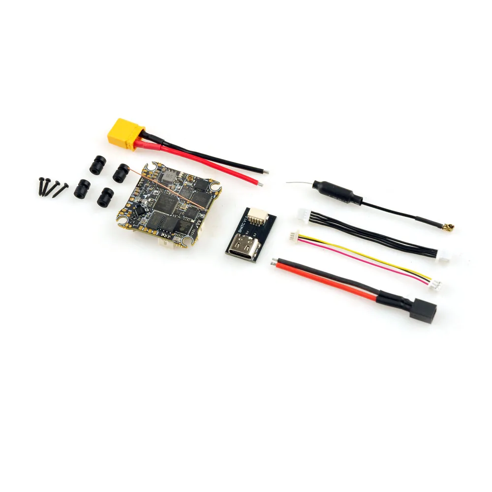 Empilement complet du contrôleur de vol et ESC HappyModel X14 ELRS AIO 12A 2-4S