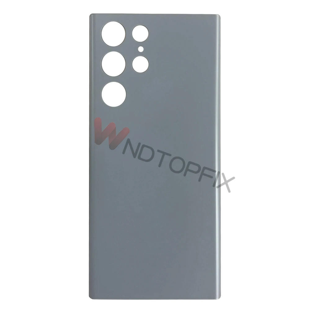 thumbnail image 2 of Back Glass Cover For Samsung Galaxy S22 Ultra 5G Back Door Replacement Battery Case, Rear Housing Cover With Camera Lens 2 of 10