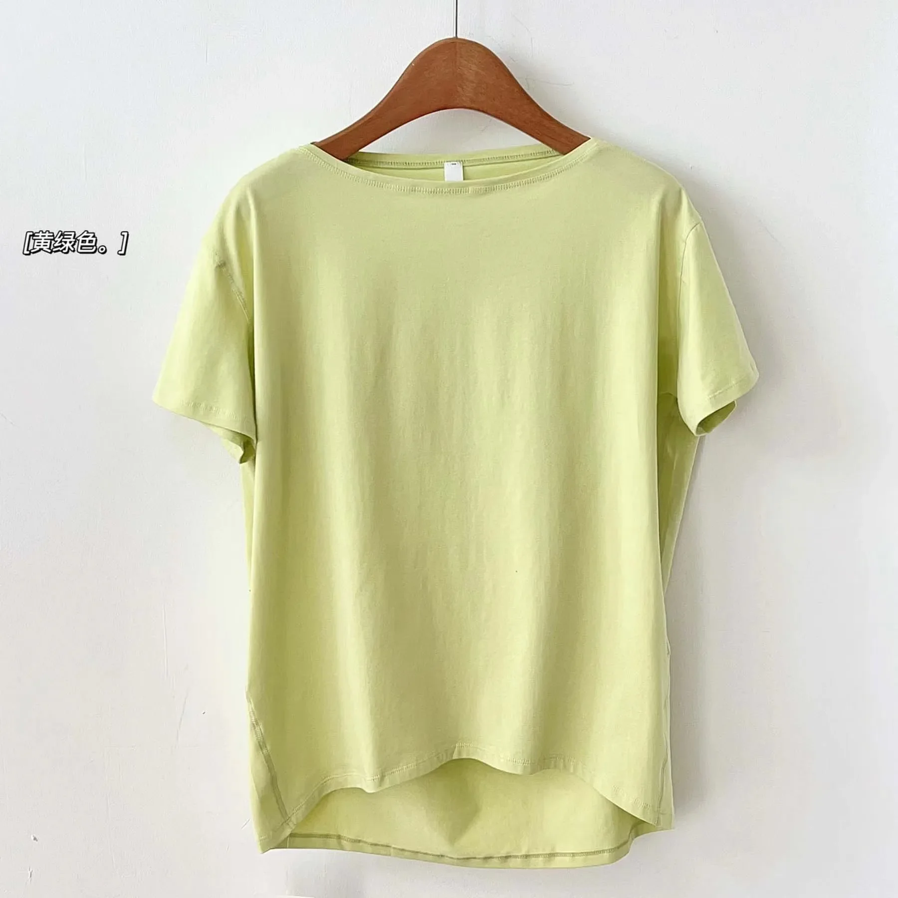Lemon Back in Actio Loose Yoga Tops Sports Shirts Women Short Sleeve T-shirt for Fitness Gym Wear Workout Clothing Sportswear