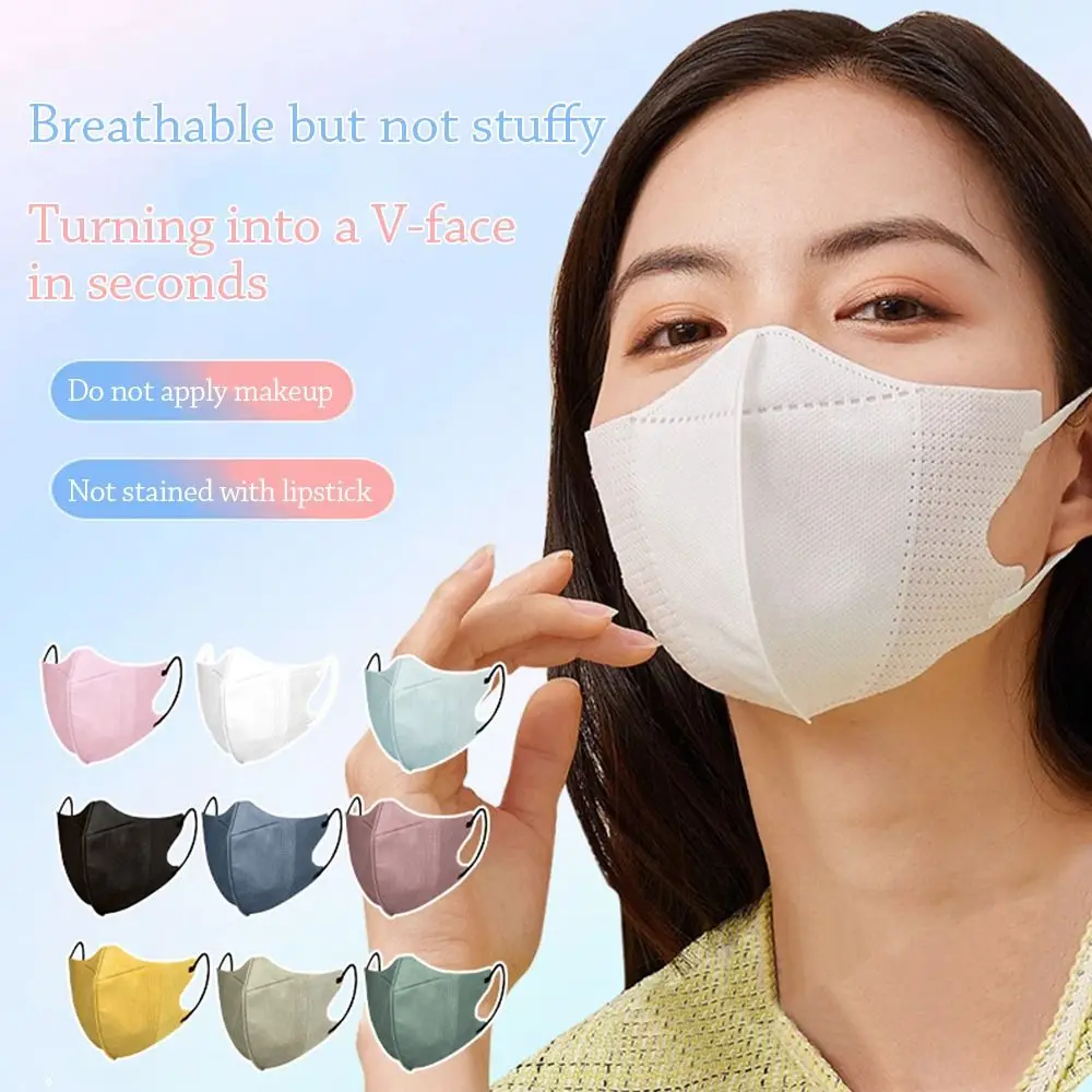 Face Mask Disposable Face Mask Cotton Face Mask 10Pcs Fish Mask Summer Slim Edition Adult Morandi 3 Layer Approved Face Masks Respirator Masque