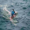 Swimming Snorkel Adjustable Silicone Breathing Tube TPU Snorkeling Gear for 3