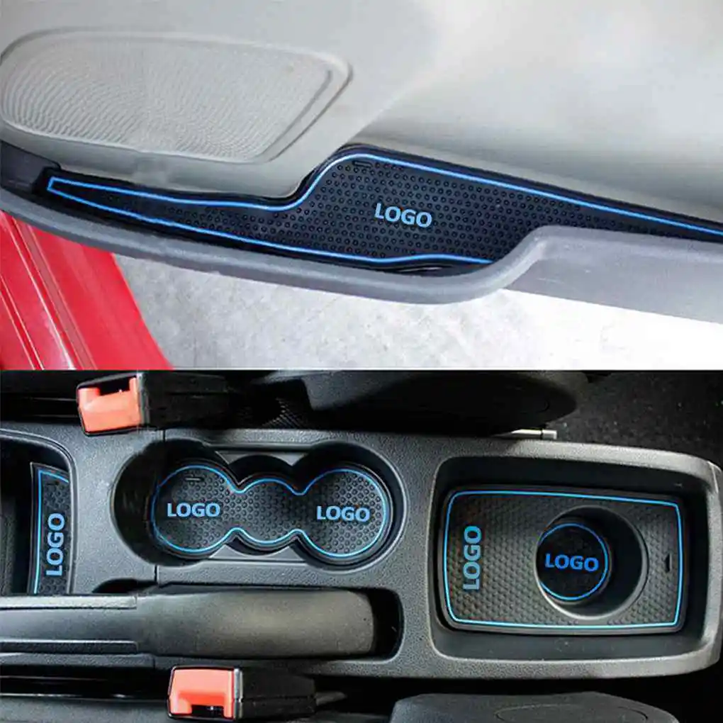 Auto Door Groove Pad Car Antipolvere Gate Slot Cuscini Car Interior Dcoration Mat Per Ford Fiesta 09-14