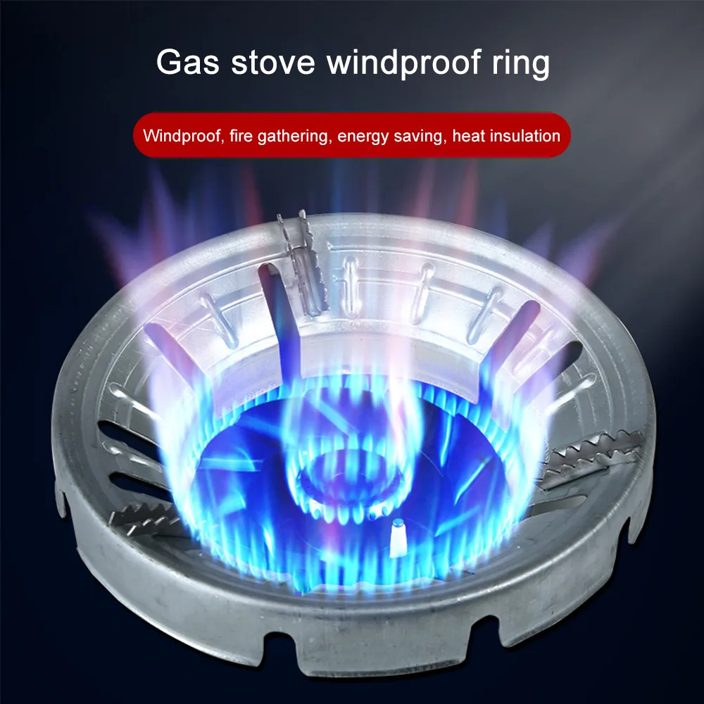 Support de protection anti-vent pour cuisinière à gaz, couvercle d'économie  d'énergie, support de protection contre le vent, disque de réflexion du  feu, couverture de cuisinière de cuisine - AliExpress