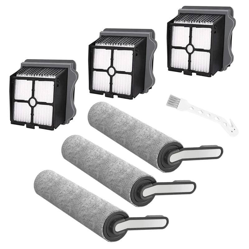 

Replacement HEPA Filter And Brush Roller Compatible For Tineco Floor ONE S5 Cordless Cleaner Parts