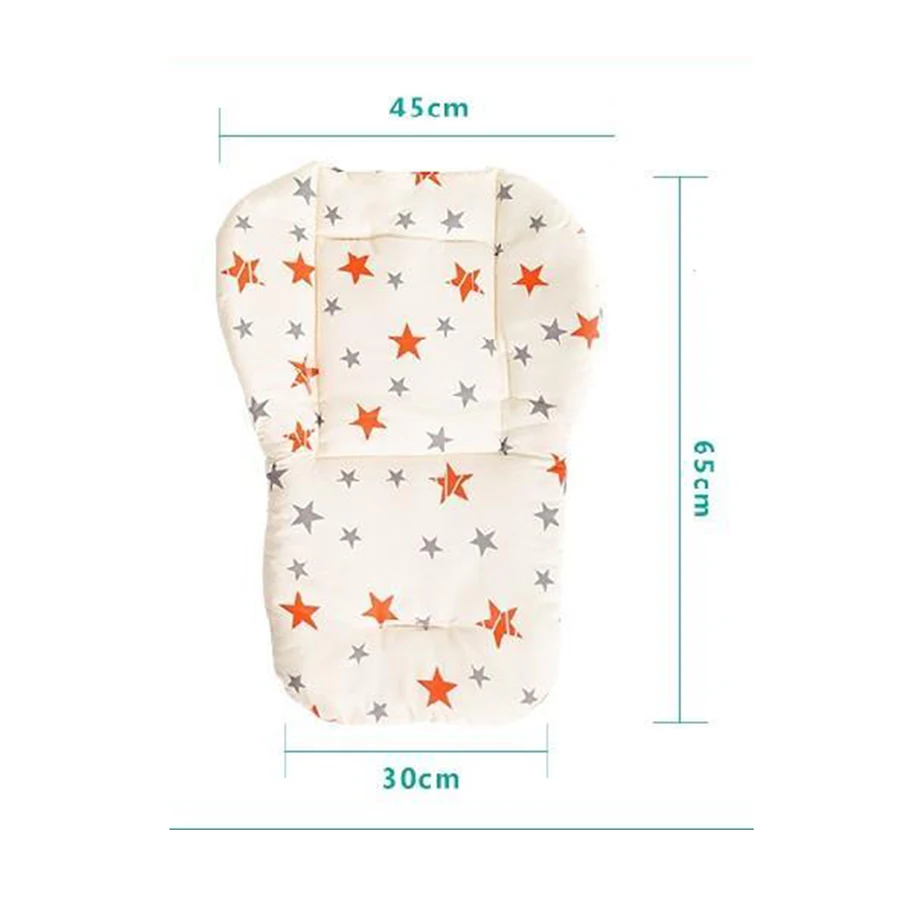 Baby Kids Highchair Cushion Pad Mat Booster Seats Cushion Pad Mat Feeding Chair Cushi on Pad Stroller Cushion Mat Cotton Fabric - 4