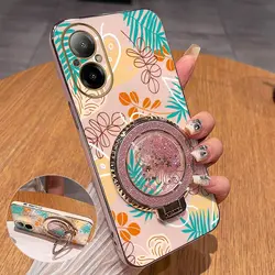 Elegante Blad Plating Telefoontas - Luxe Ontwerp, Verhoogde Bescherming