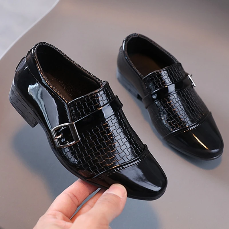 Spring Summer Autumn Kids Shoes for Boys British Style Comfortable Children's Casual Slip-on PU Leather Fashion Shoe Formal Soft kids shoes leather shoes