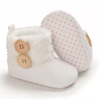 Winter White Snow Boots For Newborn Baby Boots Keep Warm Plush Inside Anti-slip Baby Infant Toddler Cute Soft Bottom Shoes 4