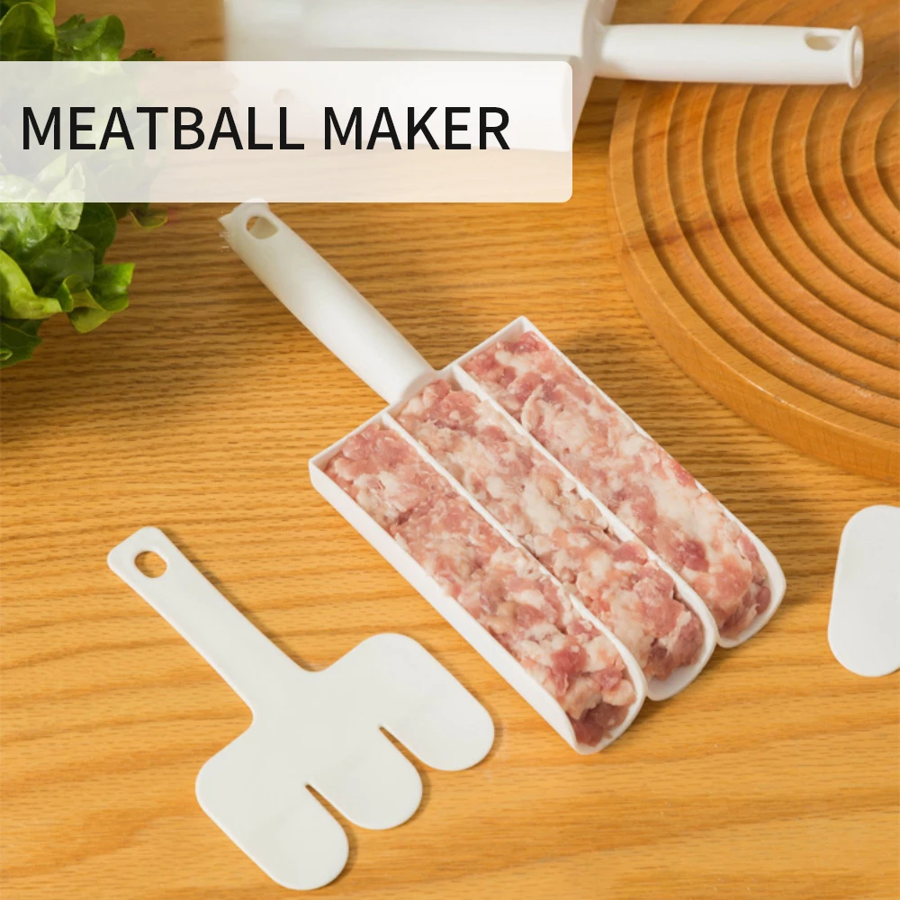 Meatball Maker Rice Ball Maker Shake Meatball Mold Slub Scale Design for Fish Balls Beef Balls Mold Spoons Processing Tools