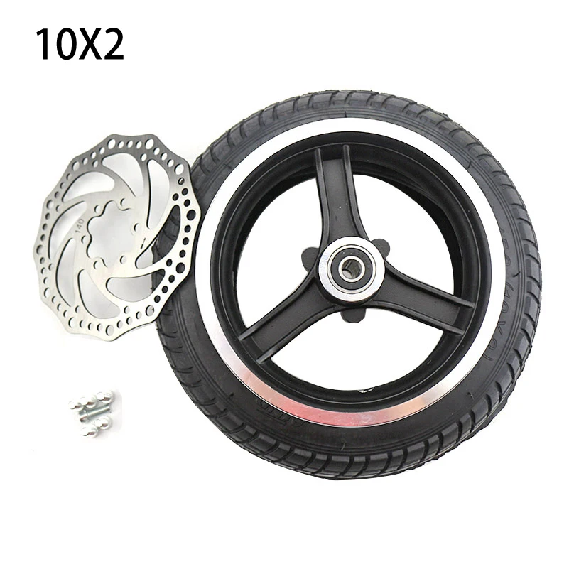 Pneu 10x2 Avec Chambre à Air (54-152) - Pour Poussette, Vélo, Trottinette électrique, Marque HMParts