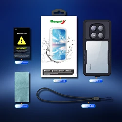 Ultimate IP68 Waterproof Full-Body Protective Case with Magsafe Magnetic Features for Redmi Note 14 Pro 5G (Black)