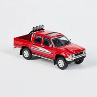 Hilux Double row All-terrain Pickup Truck Military Vehicle Die-casting Metal Mixed Color Other Metal Military 1:64 Model
