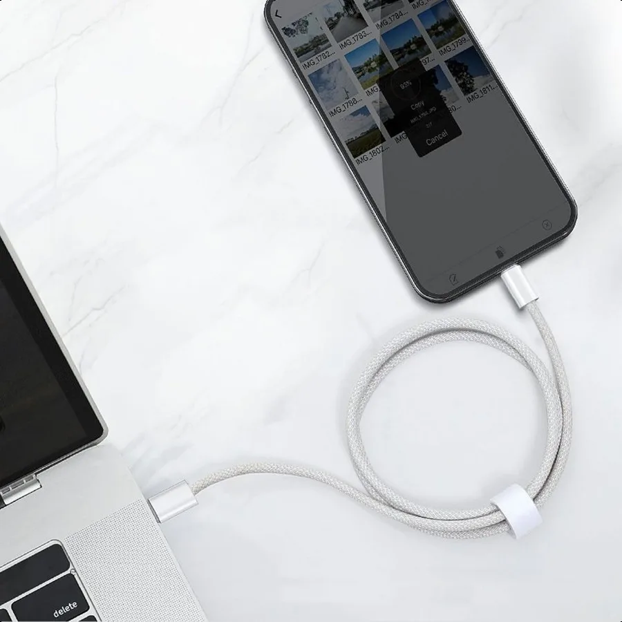 Durable USB A to USB C Woven Cable for iPhone