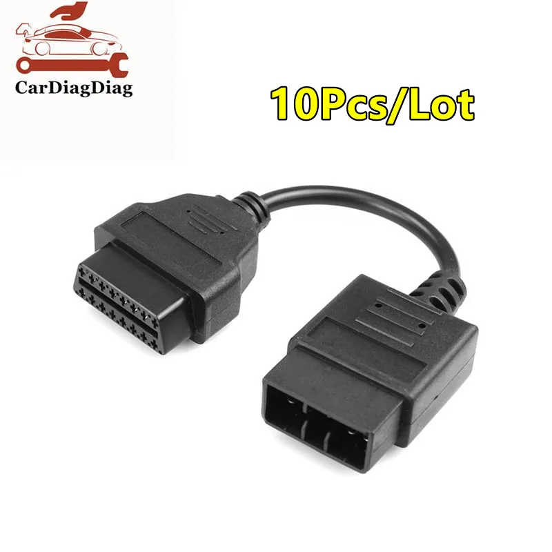 

10Pcs/Lot For Subaru 9pin cable OBD1 to obd2 16 pin lead Diagnostic interface Cable 9 pin OBDII Extension Cable