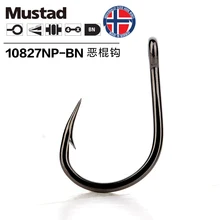 

Mustad Hooks Deep Ocean Fishing Hooks 10827 4X Strong Hook Live Bait Barbed Iron Board Fishinghook Circel Jig Hook Jigbait Tuna