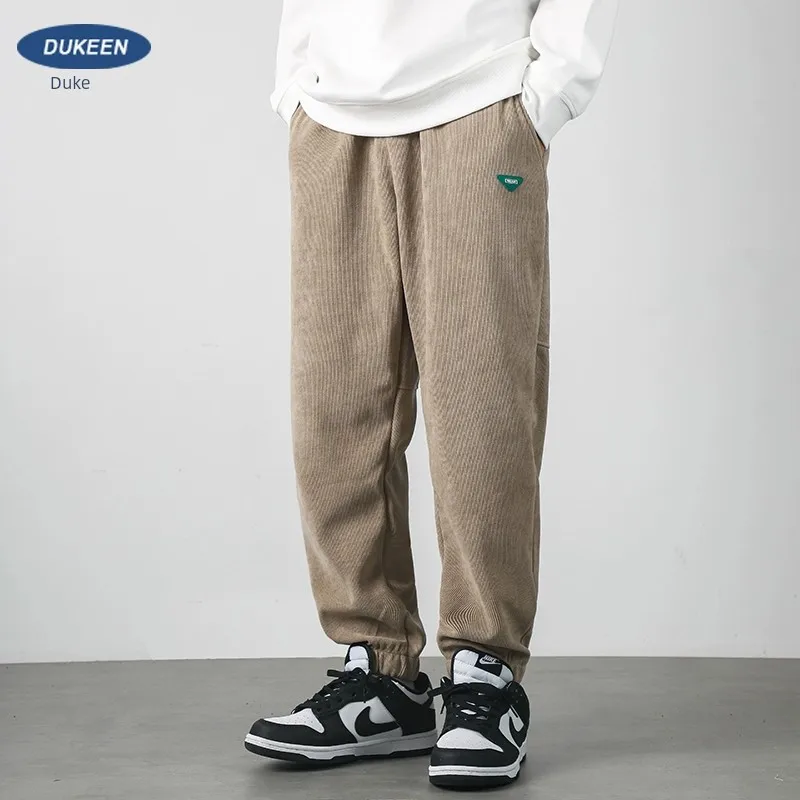 

Trendy Brand Chenille High Street Solid Color Drape SportS Pants