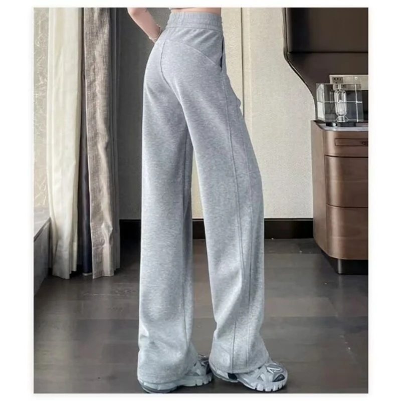 Casual Gray Sweatpants Women Wide Leg Black Joggers Classic Baggy Streetwear Oversized Sports Female Trousers All-match 6