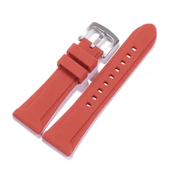 Breathable Waterproof Silicone Sport Watch Strap - 26mm (Red)