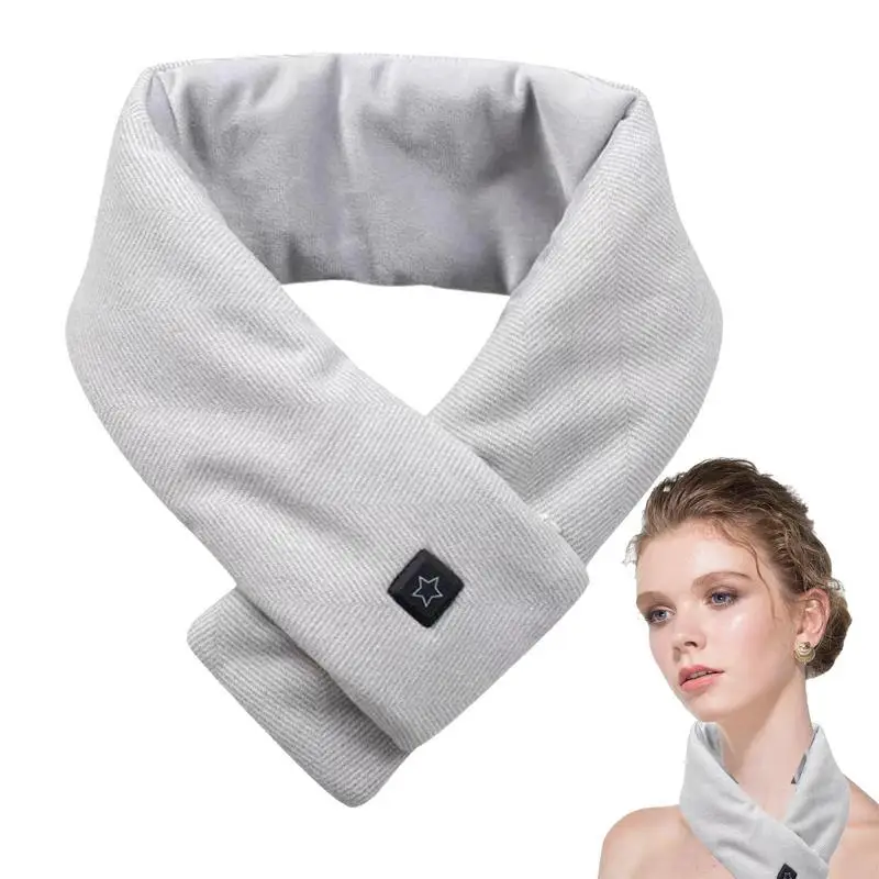 

Шарф с подогревом USB Электрический теплый шарф умный перезаряжаемый обогреватель для шеи с 3 уровнями нагрева