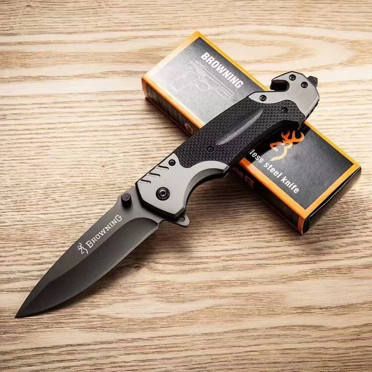 

Portable folding knife, portable outdoor knife, camping survival, stainless steel multifunctional military knife, fruit knife