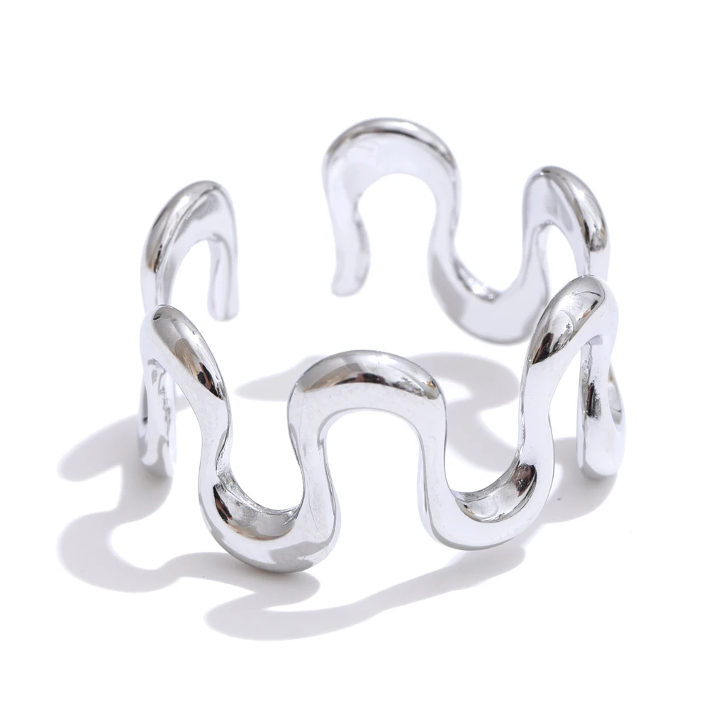 Sculptural Stainless Steel Ring