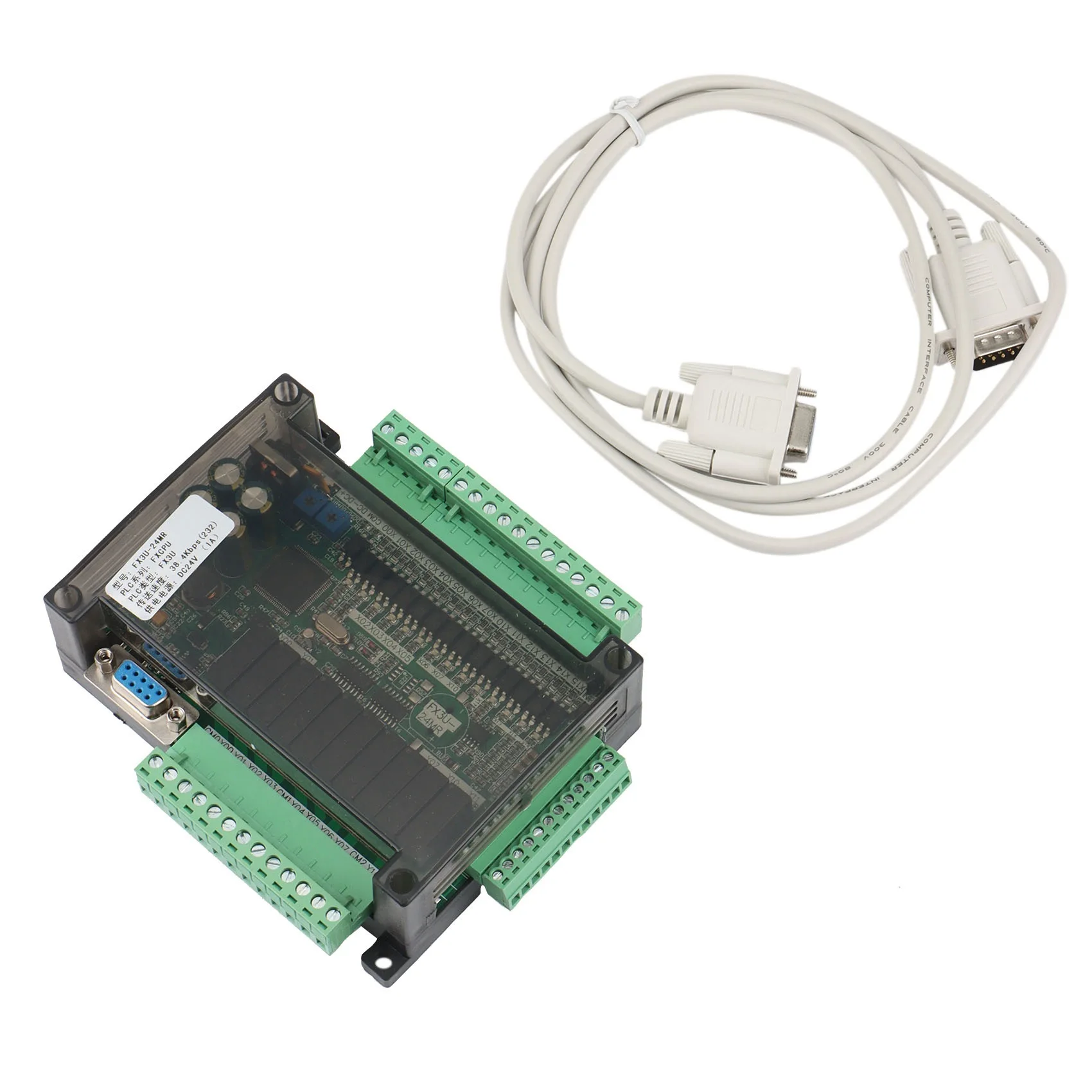 A55F-1Set PLC 산업용 제어 보드 FX3U-24MR 고속 가정용 PLC 산업용 제어 보드 컨트롤러 프로그래밍 가능