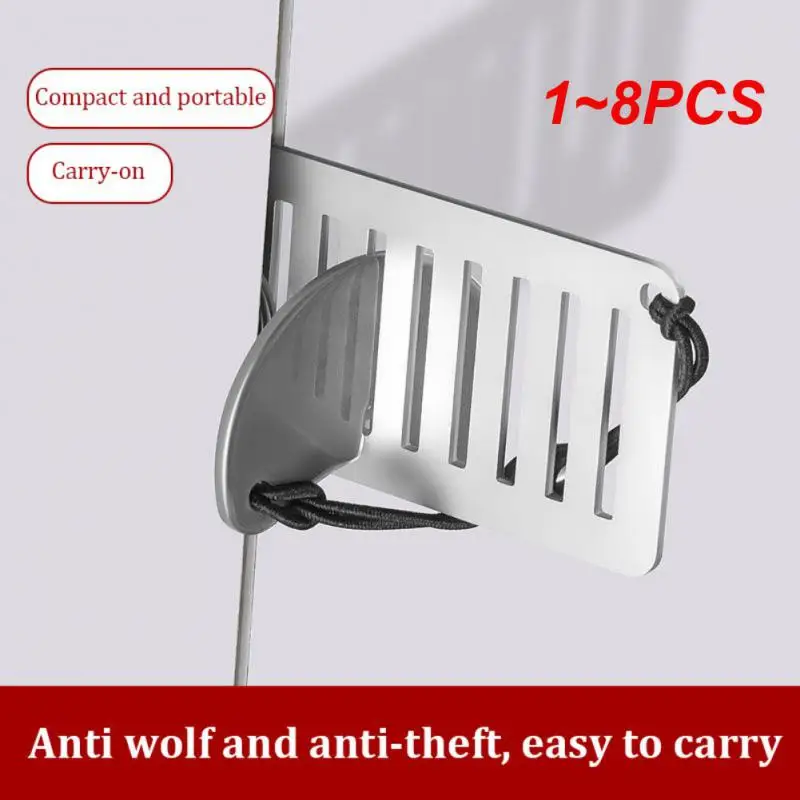 1~8PCS Portable Door Lock Punch-free Security Door Locker Safety Latches Metal Lock Home Room Hotel Travel Anti Theft Door